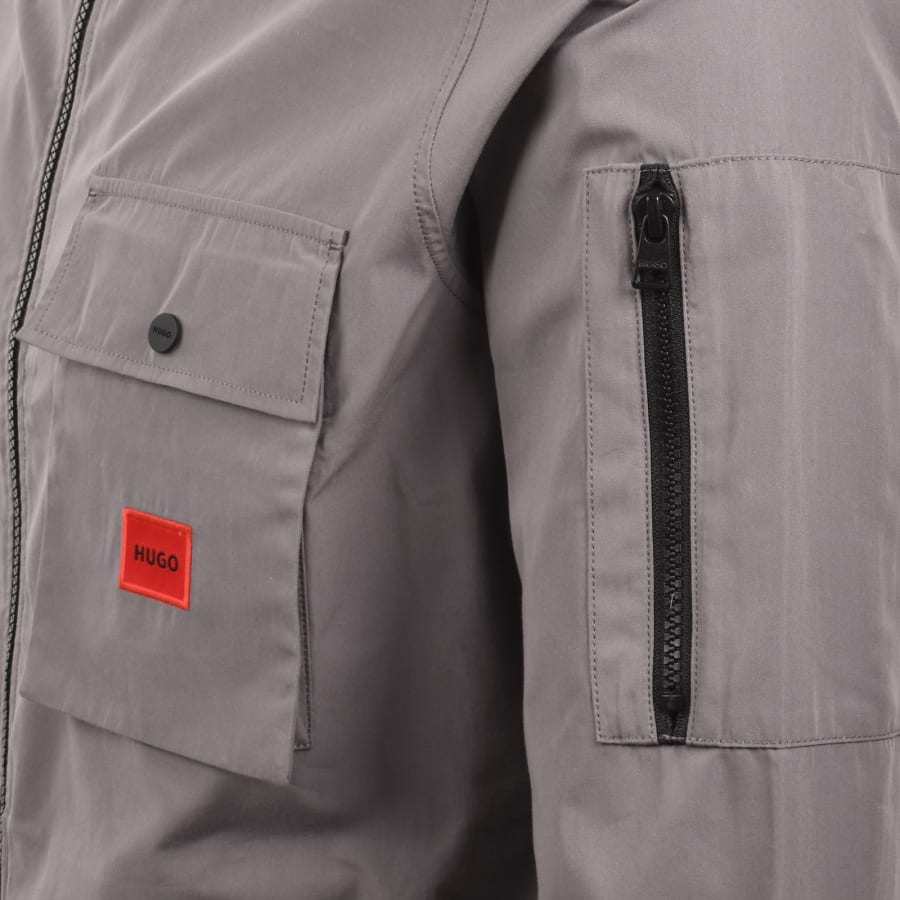 Image number 4 for HUGO Emmond Overshirt Brown