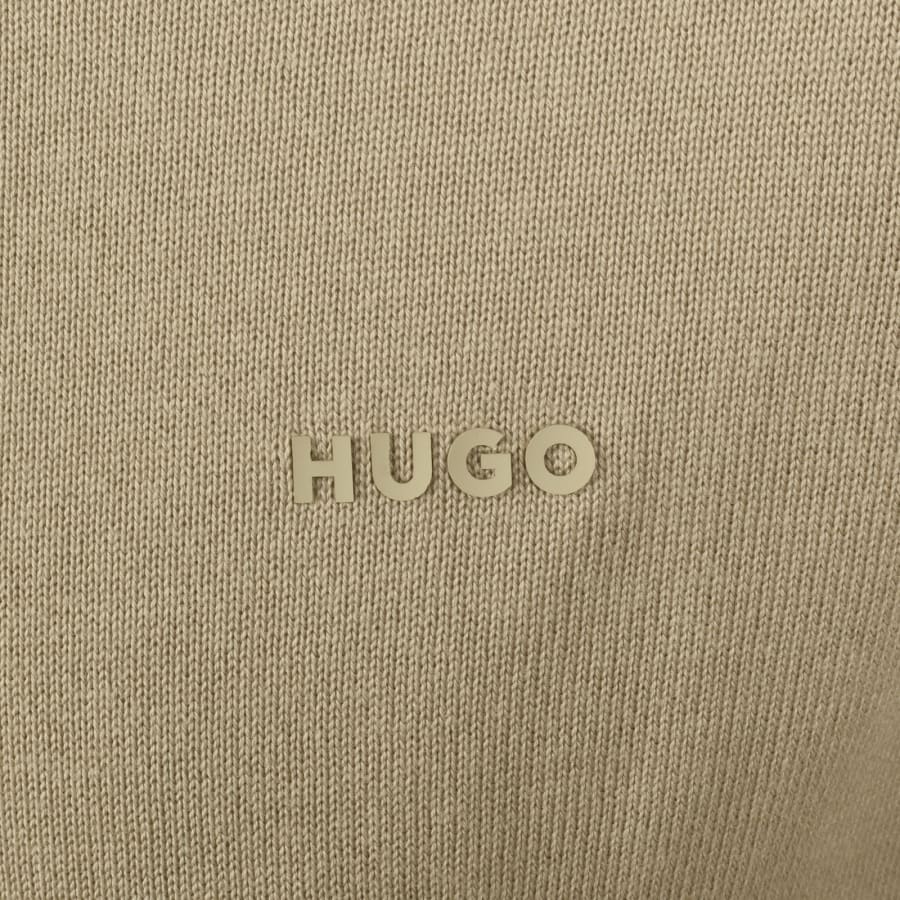 Image number 3 for HUGO San Quintus C2 Knit Jumper Beige