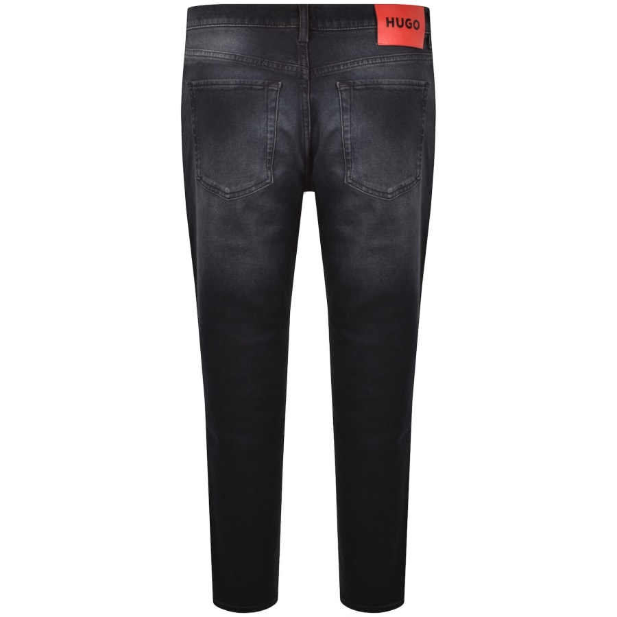 Image number 3 for HUGO 634 Tapered Fit Jeans Dark Wash Blue