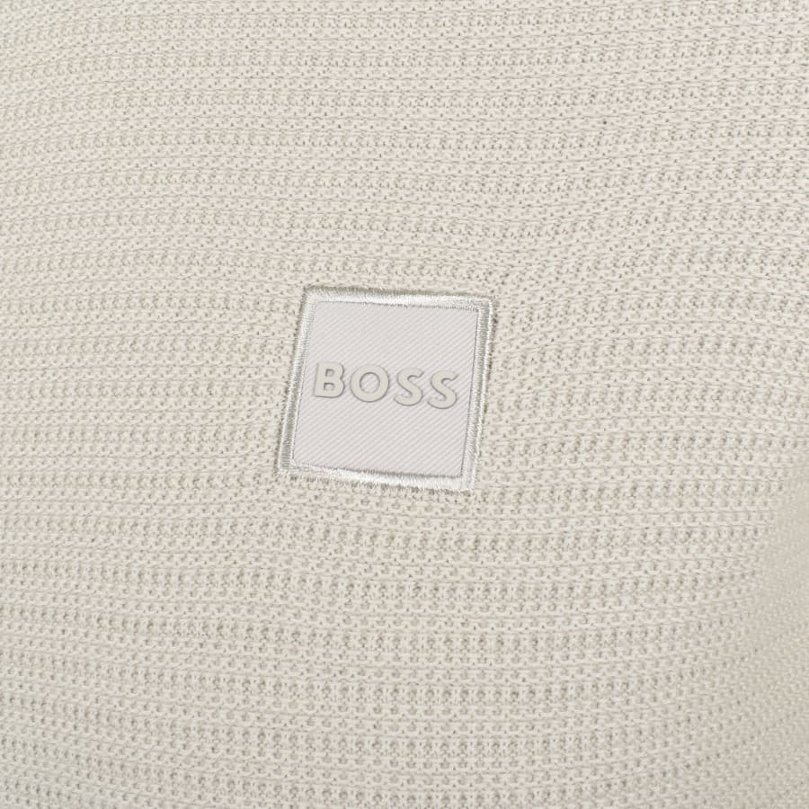 Image number 3 for BOSS Anion Knit Jumper Beige