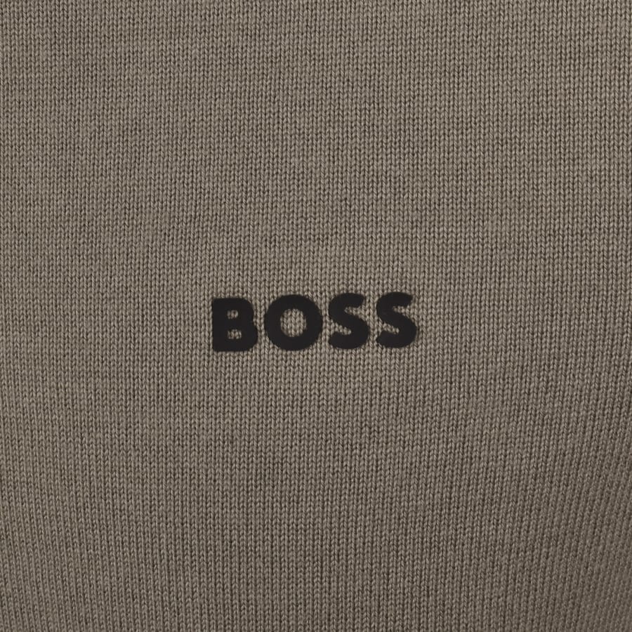 Image number 3 for BOSS Ever X Crew Neck Jumper Green