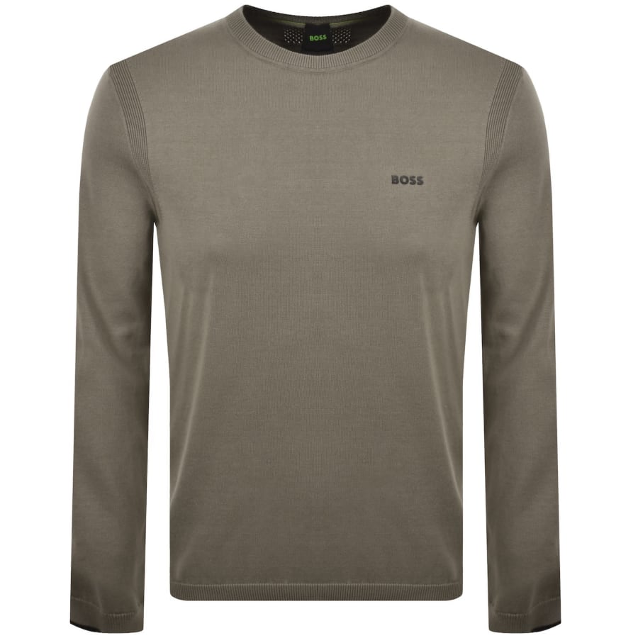Image number 1 for BOSS Ever X Crew Neck Jumper Green