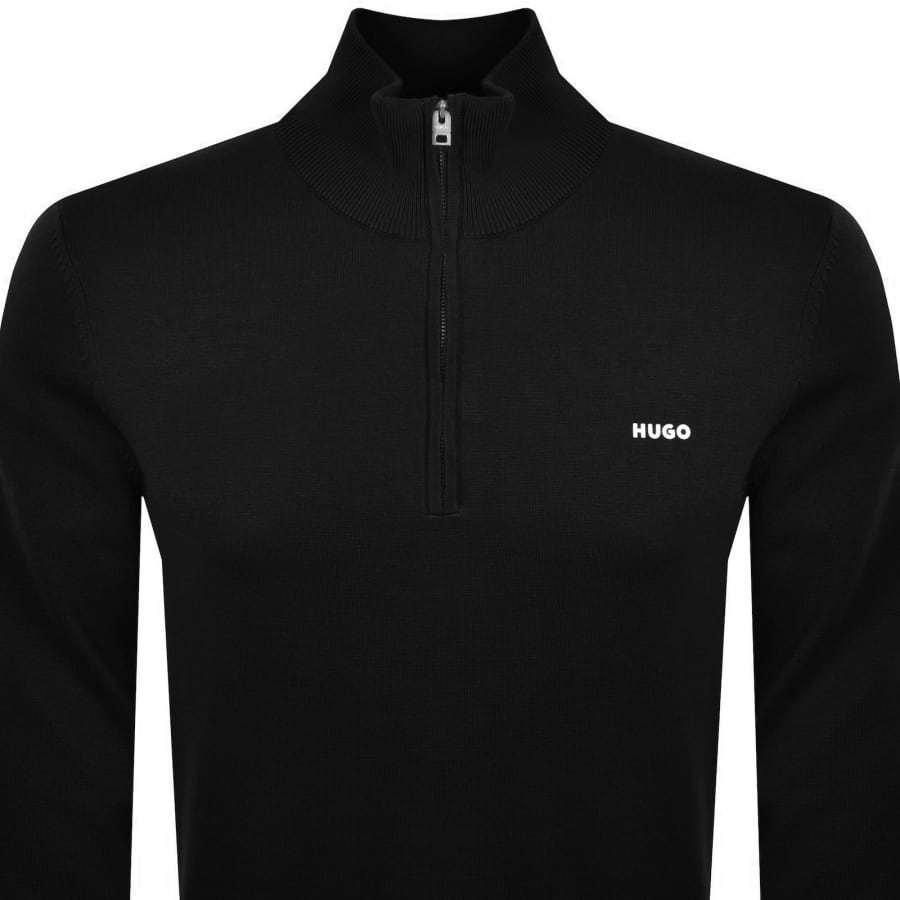 Image number 2 for HUGO San Quintus C2 Knit Jumper Black