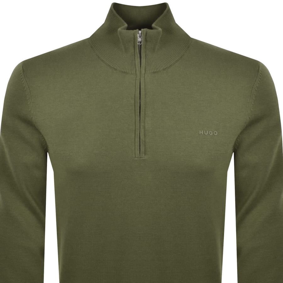 Image number 2 for HUGO San Quintus C2 Knit Jumper Green