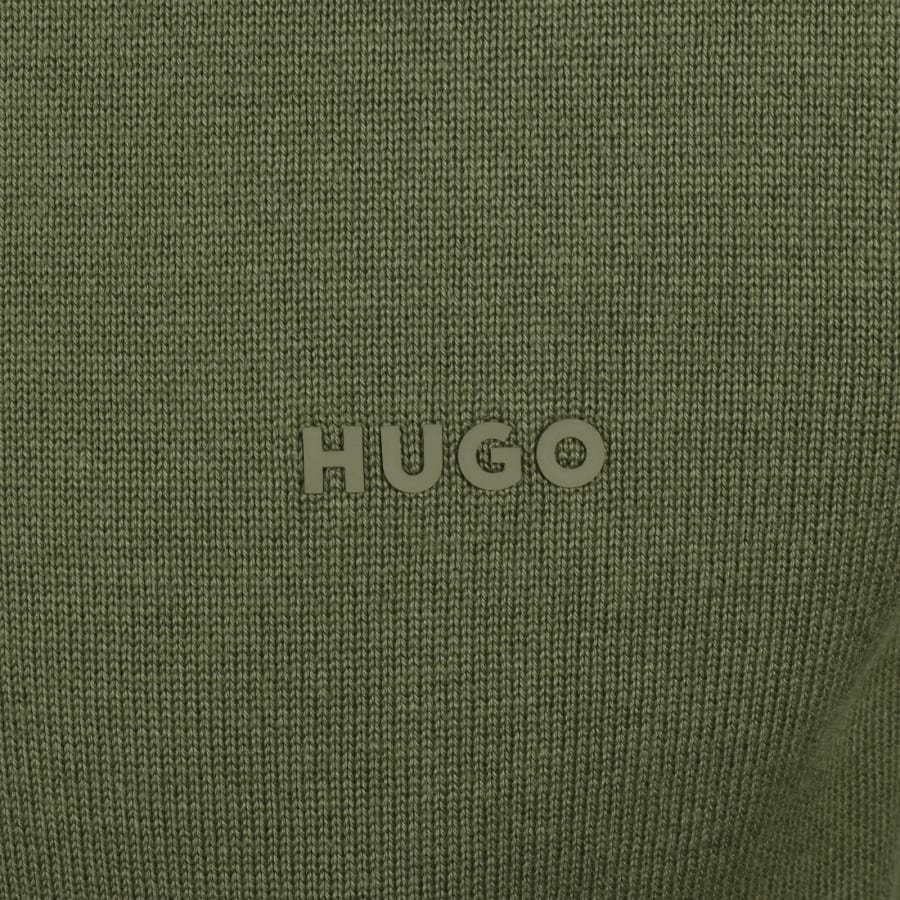 Image number 3 for HUGO San Quintus C2 Knit Jumper Green