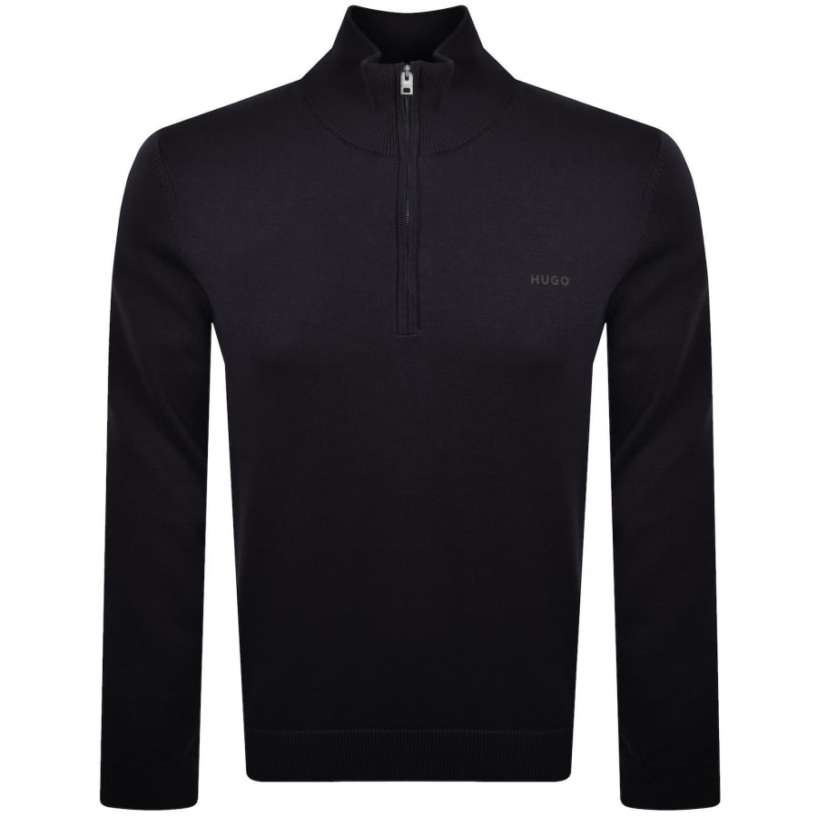 Image number 1 for HUGO San Quintus C2 Knit Jumper Navy