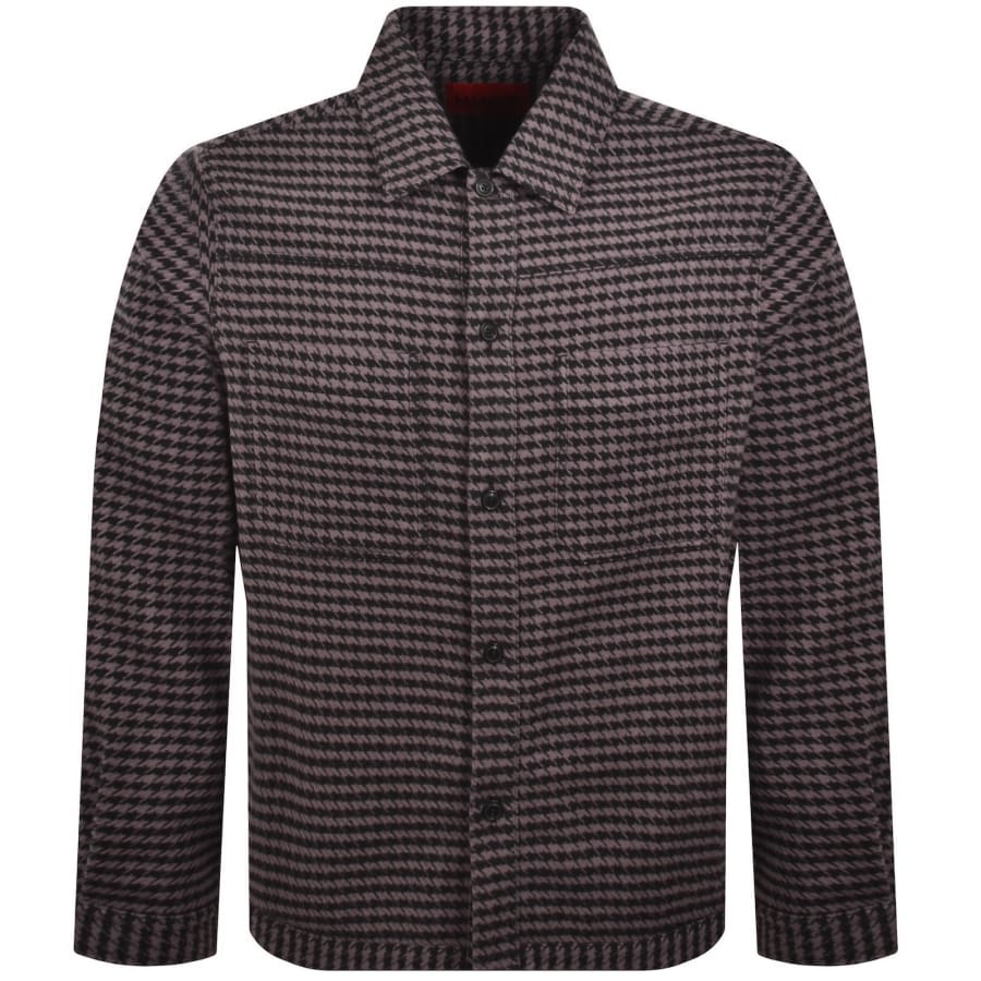 Image number 1 for HUGO Eniri Overshirt Jacket Black