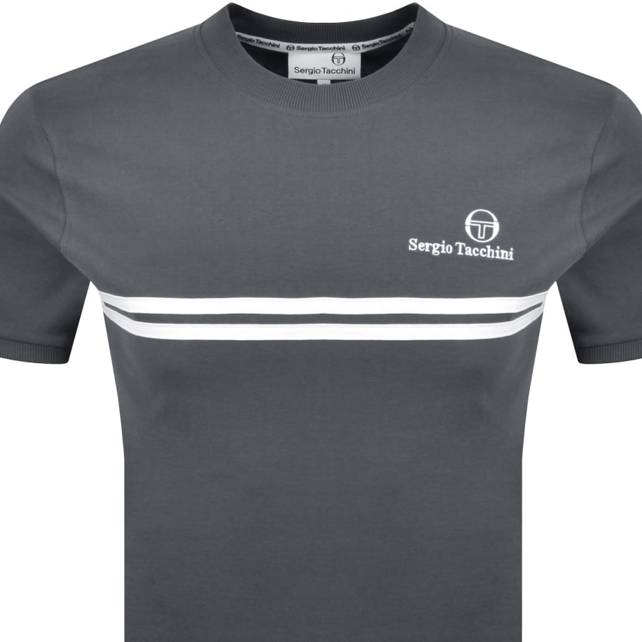 Image number 2 for Sergio Tacchini New Supermac T Shirt Blue