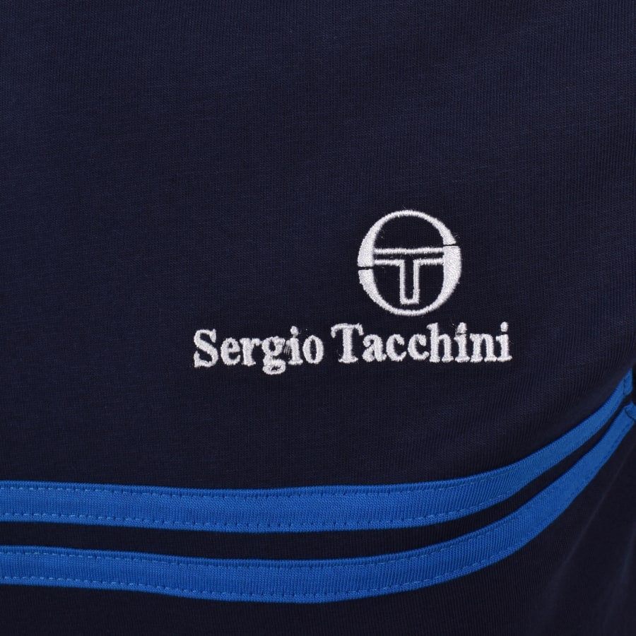 Image number 3 for Sergio Tacchini New Supermac T Shirt Blue