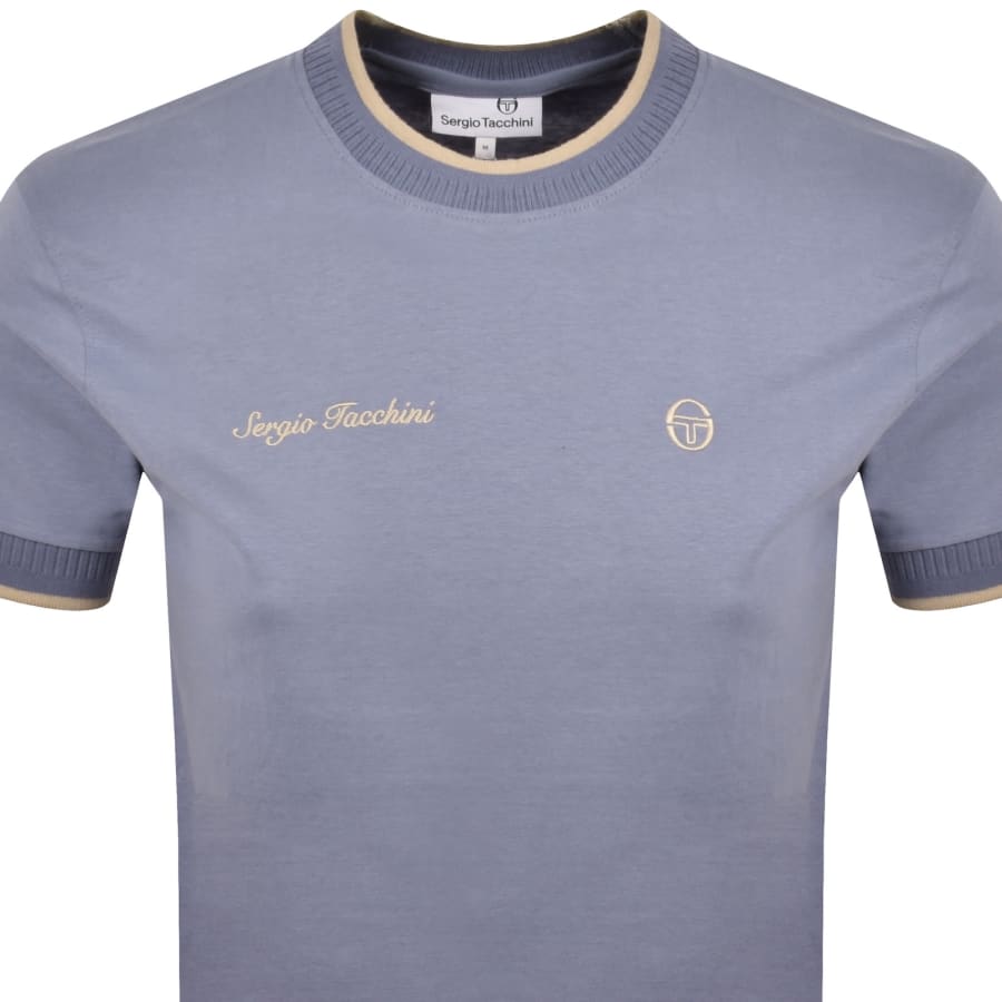 Image number 2 for Sergio Tacchini Conte T Shirt Country Blue