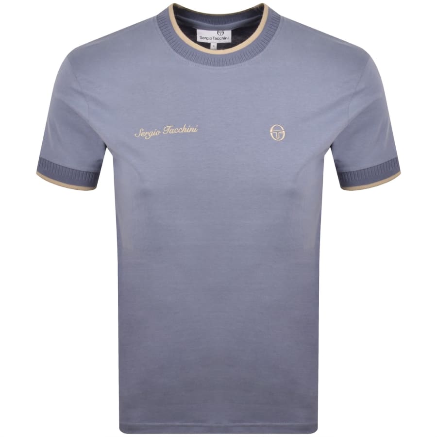 Image number 1 for Sergio Tacchini Conte T Shirt Country Blue