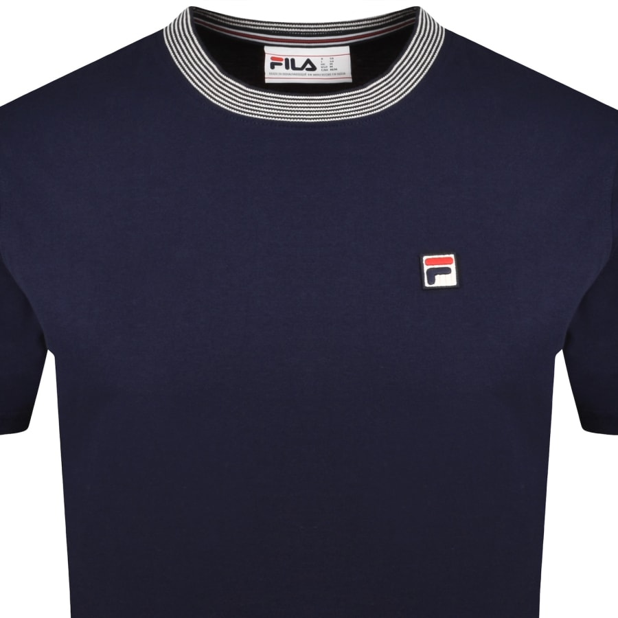 Image number 2 for Fila Lance T Shirt Navy