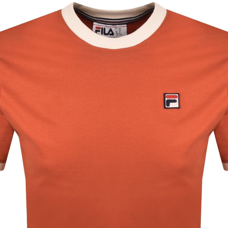 Image number 2 for Fila Marconi Ringer T Shirt Orange