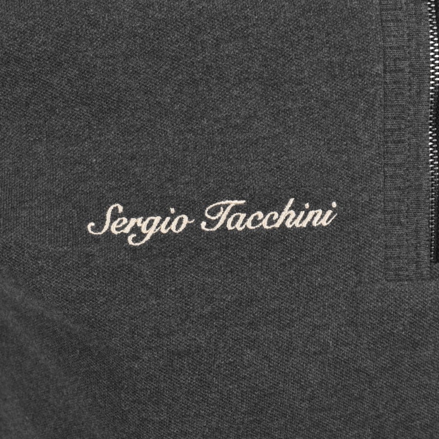 Image number 3 for Sergio Tacchini Davide Polo T Shirt Charcoal Grey