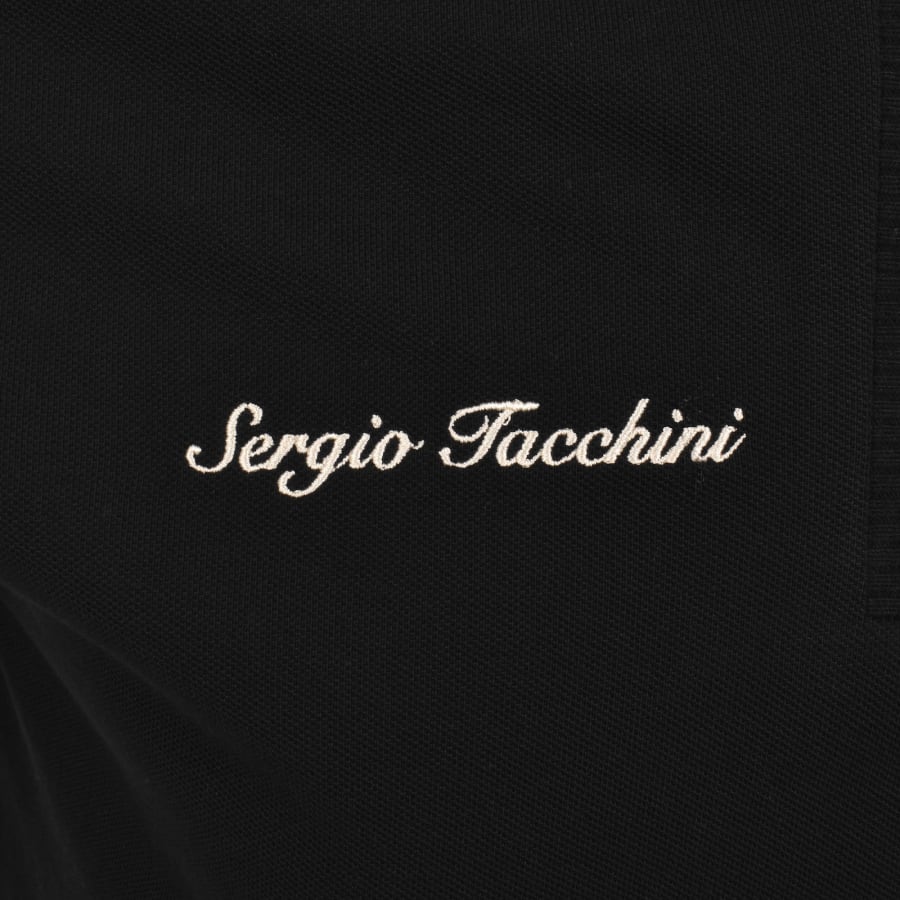 Image number 3 for Sergio Tacchini Davide Polo T Shirt Black