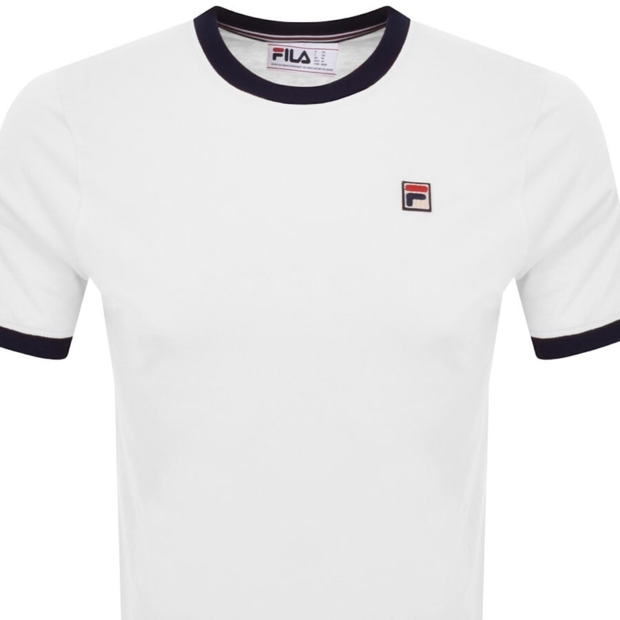 Image number 2 for Fila Vintage Marconi T Shirt White