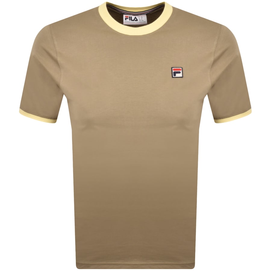 Image number 1 for Fila Vintage Marconi Crew Neck T Shirt Brown
