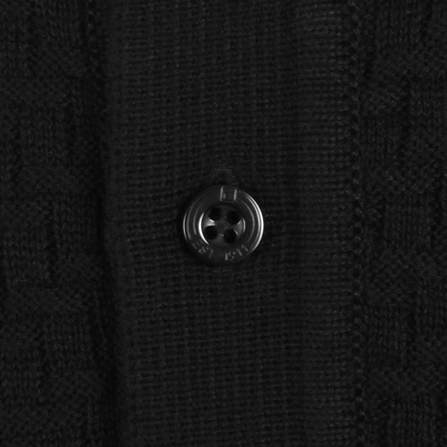 Image number 4 for Fila Brick Long Sleeve Polo T Shirt Black