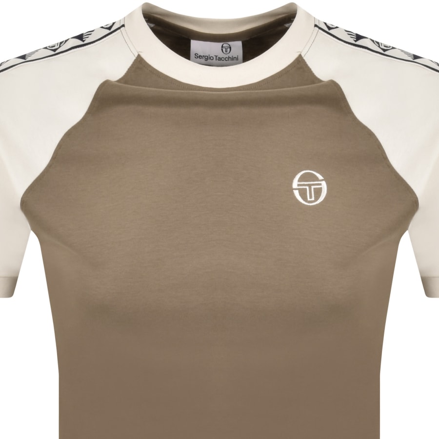 Image number 3 for Sergio Tacchini Ringer T Shirt Brown