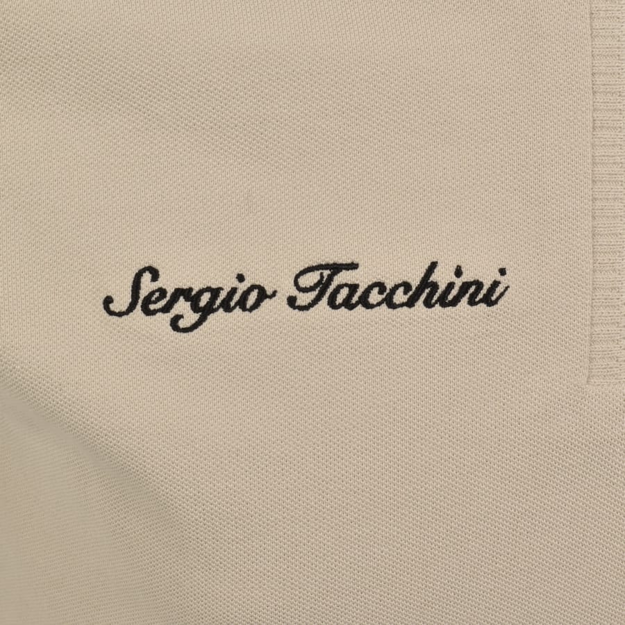 Image number 3 for Sergio Tacchini Davide Polo T Shirt Beige