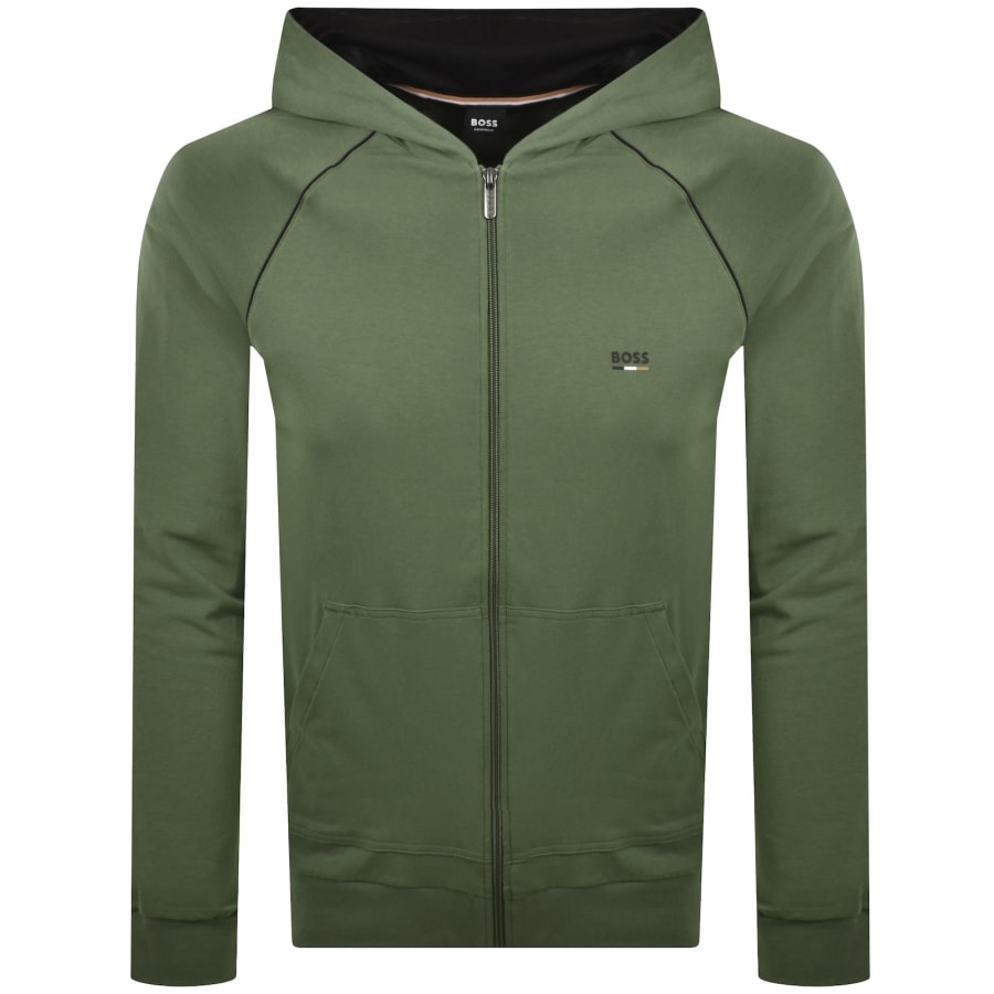 Image number 2 for BOSS Oliver Hooded Tracksuit Green