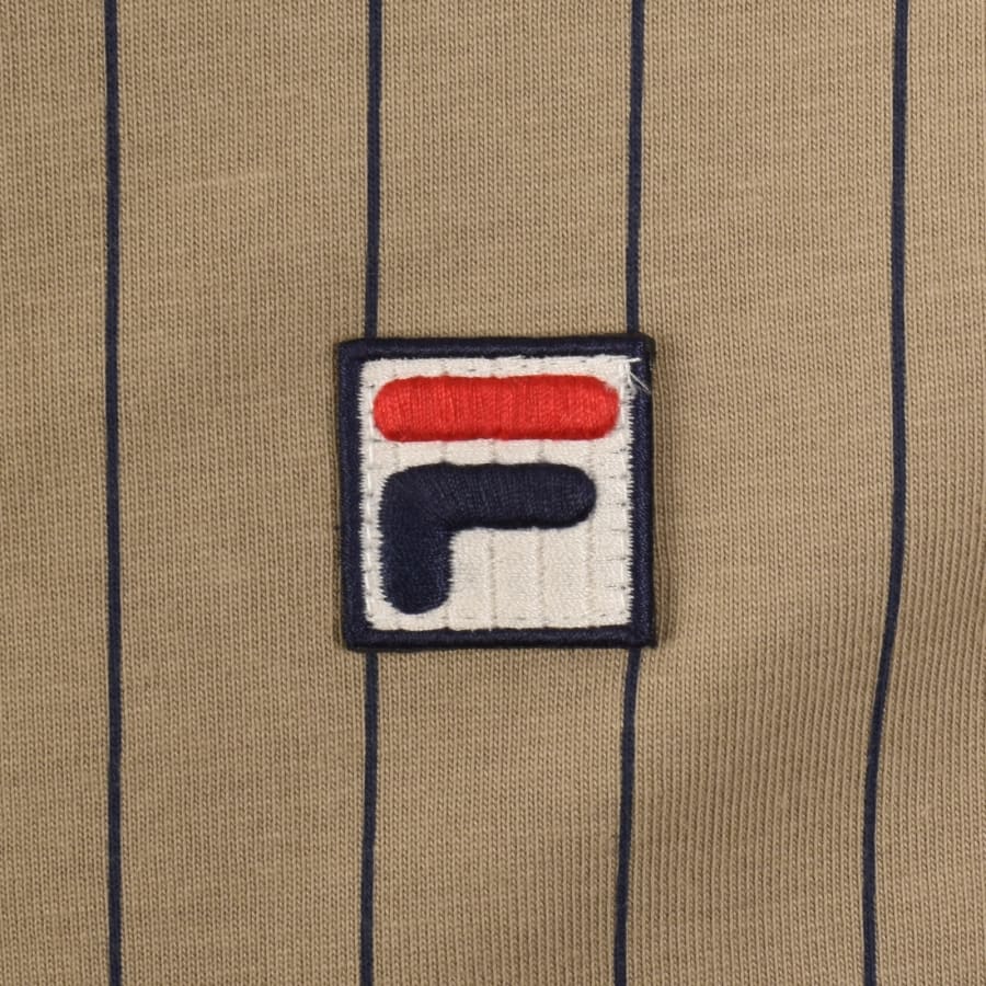 Image number 3 for Fila BB1 Stripe Polo T Shirt Brown