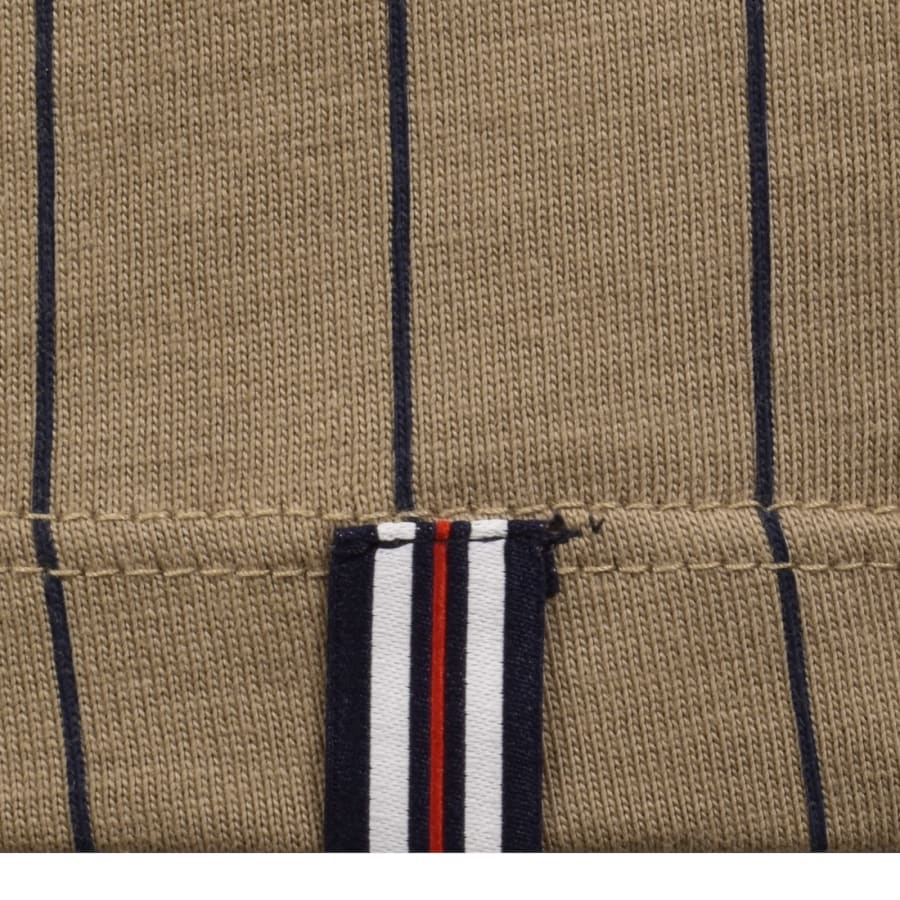 Image number 4 for Fila BB1 Stripe Polo T Shirt Brown