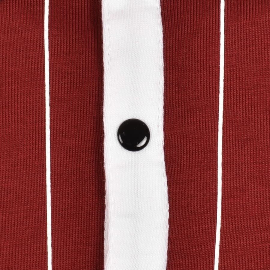 Image number 5 for Fila BB1 Stripe Polo T Shirt Red