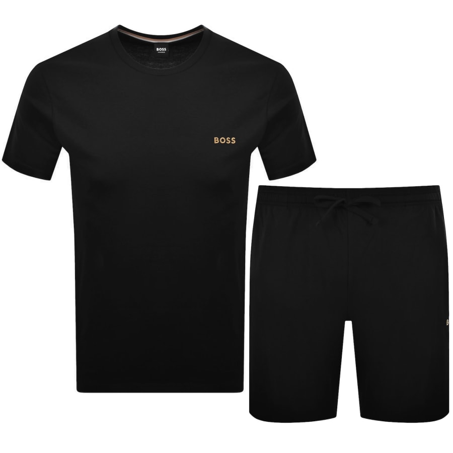 Image number 1 for BOSS Tony Short Set Black