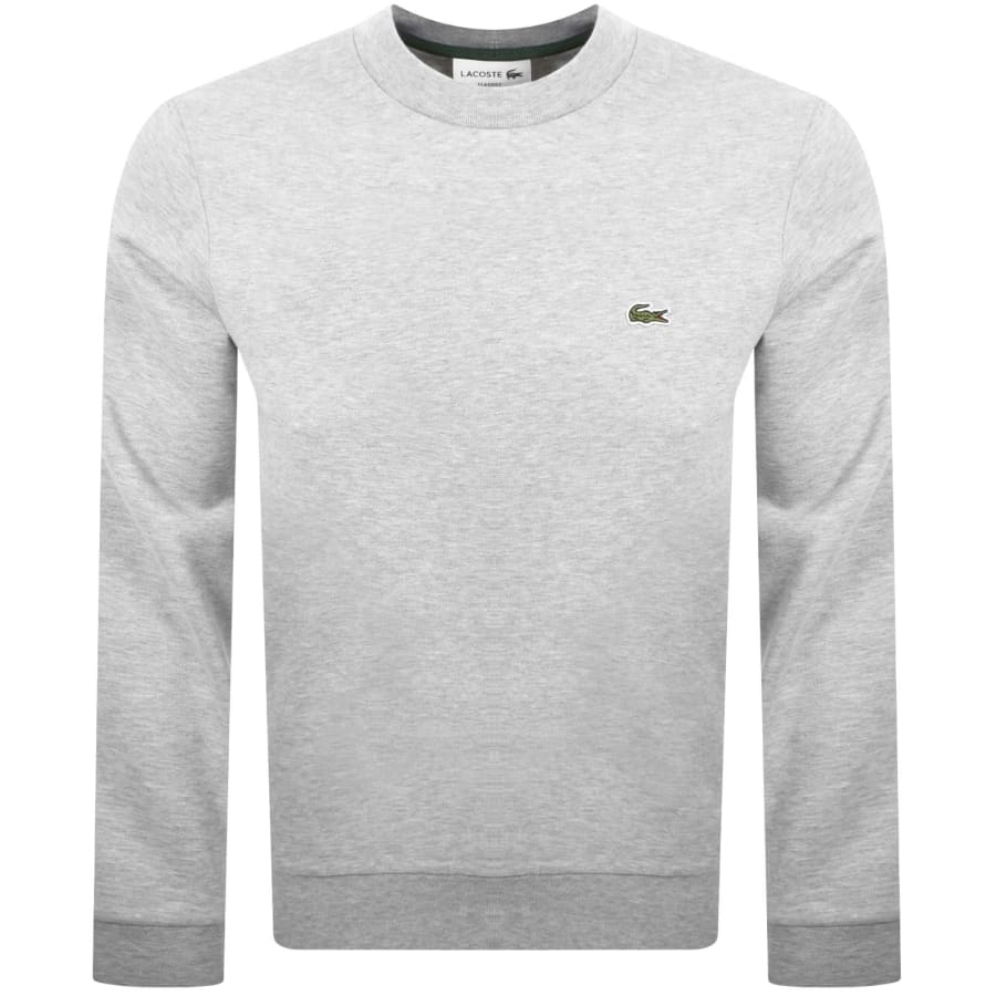 Image number 2 for Lacoste Crew Neck Tracksuit Grey