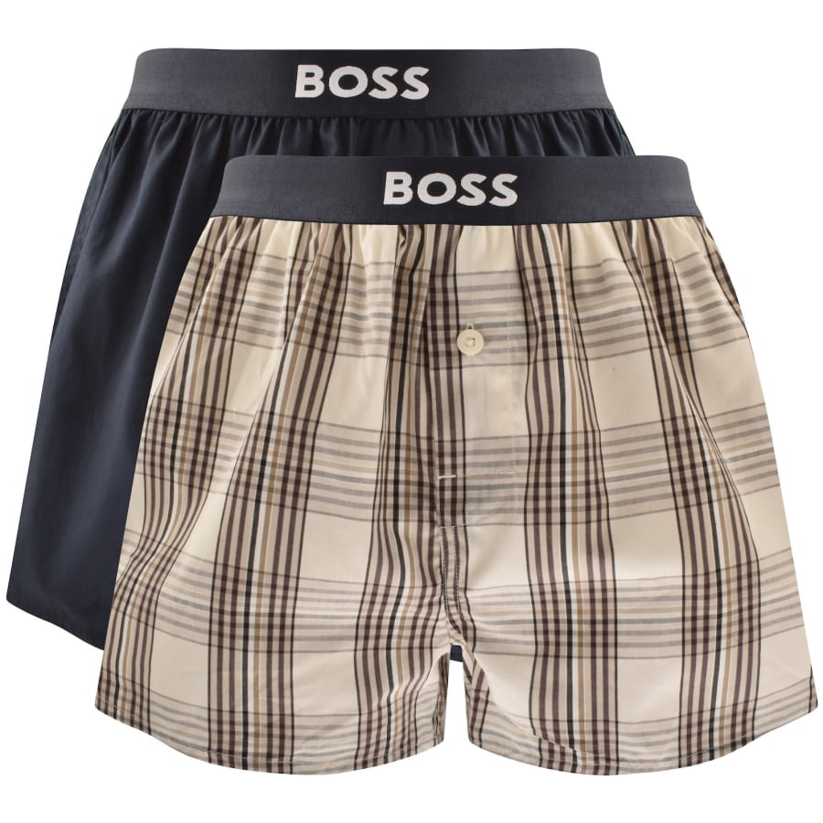 Image number 1 for BOSS Underwear 2 Pack Boxer Shorts