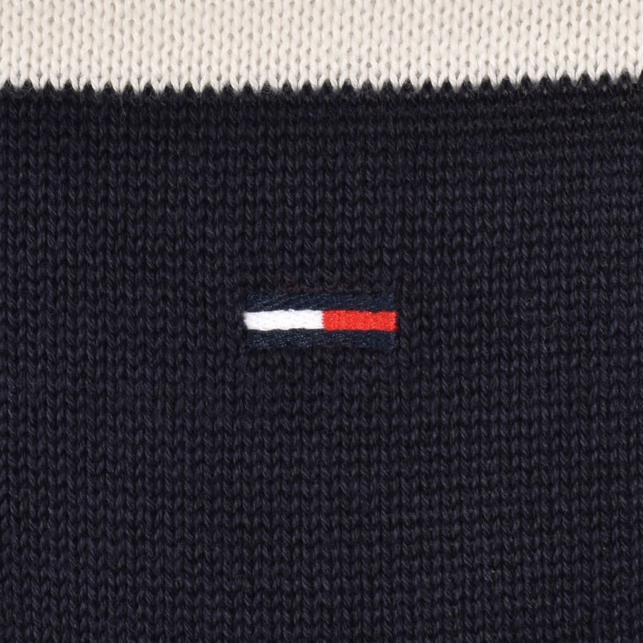 Image number 3 for Tommy Jeans Slim Fit Polo Jumper Navy