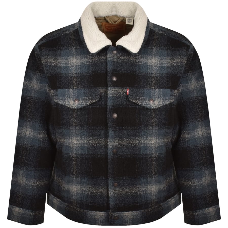 Image number 1 for Levis Denim Trucker Jacket Blue