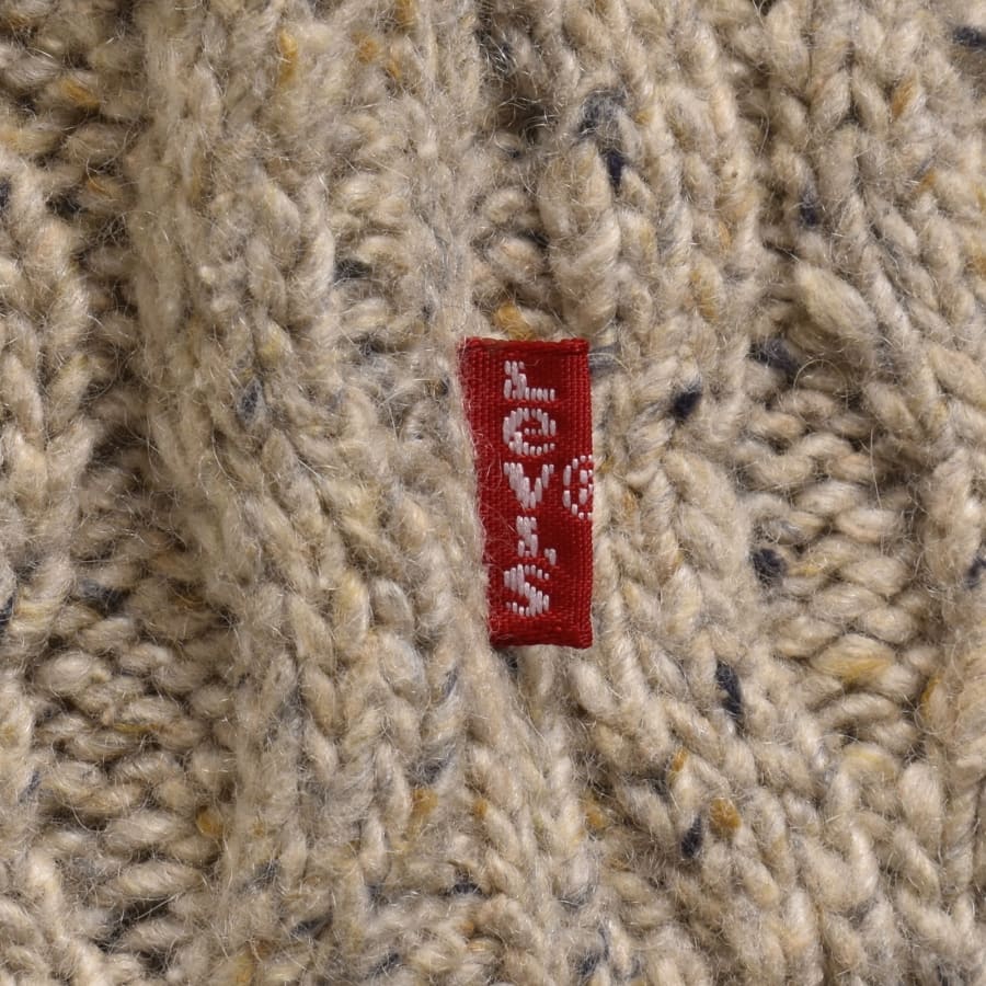 Image number 3 for Levis Wool Blend Knit Jumper Beige