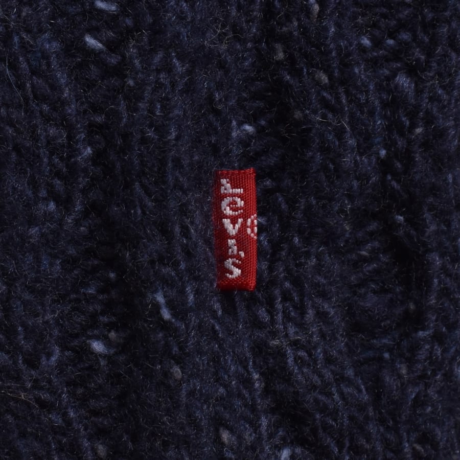 Image number 3 for Levis Wool Blend Knit Jumper Navy