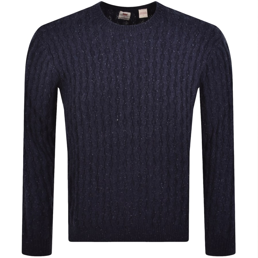 Image number 1 for Levis Wool Blend Knit Jumper Navy