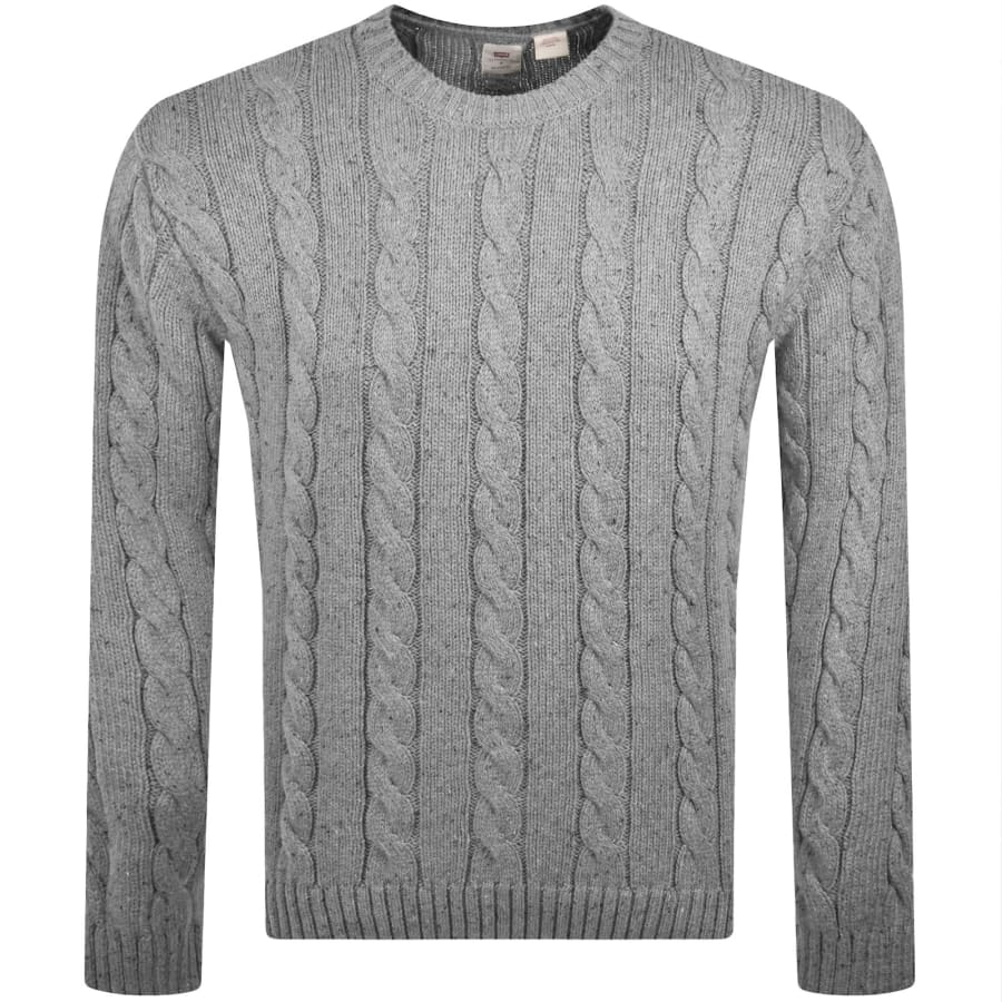 Image number 1 for Levis Wool Blend Knit Jumper Grey