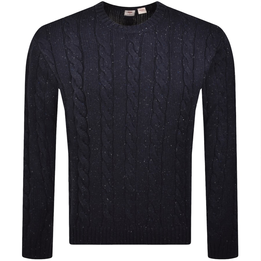 Image number 1 for Levis Wool Blend Knit Jumper Navy