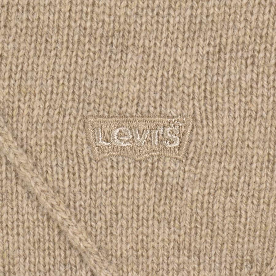 Image number 3 for Levis Crew Neck Knit Jumper Beige