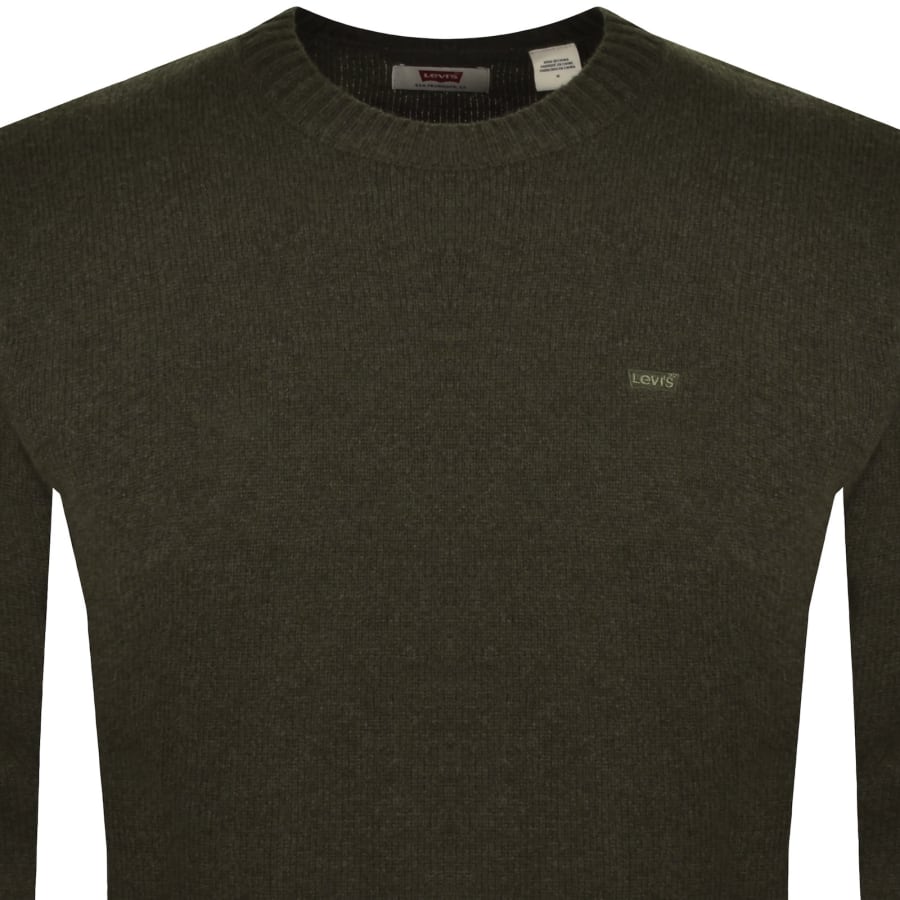 Image number 2 for Levis Crew Neck Knit Jumper Green