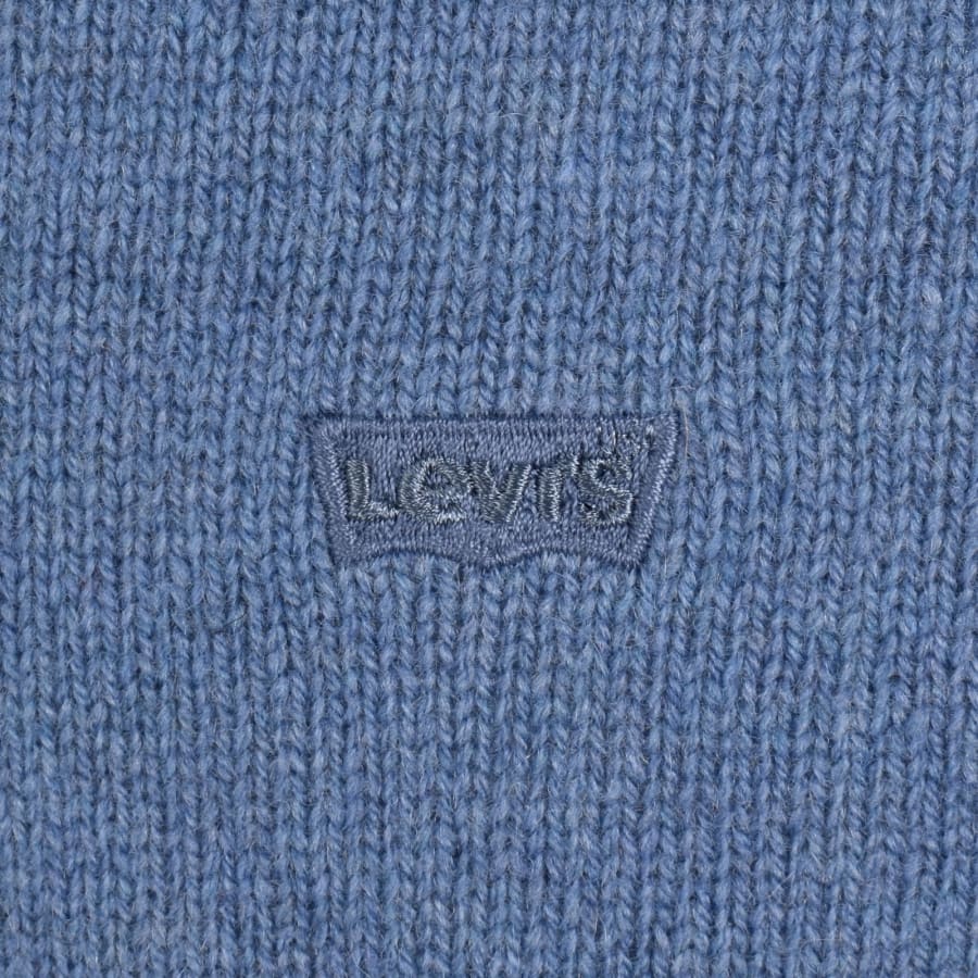 Image number 3 for Levis Crew Neck Knit Jumper Blue