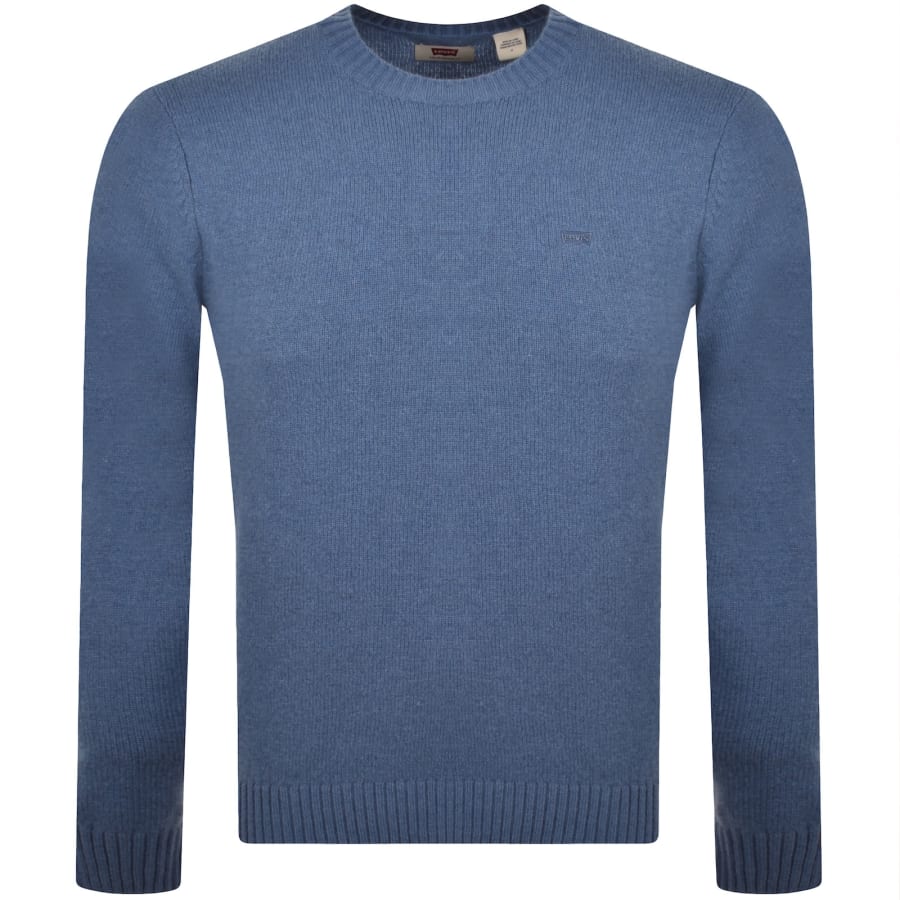 Image number 1 for Levis Crew Neck Knit Jumper Blue