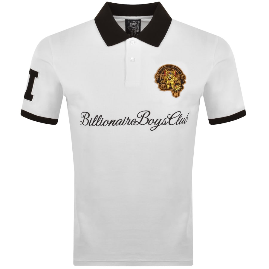 Image number 2 for Billionaire Boys Club Script Patch Polo White