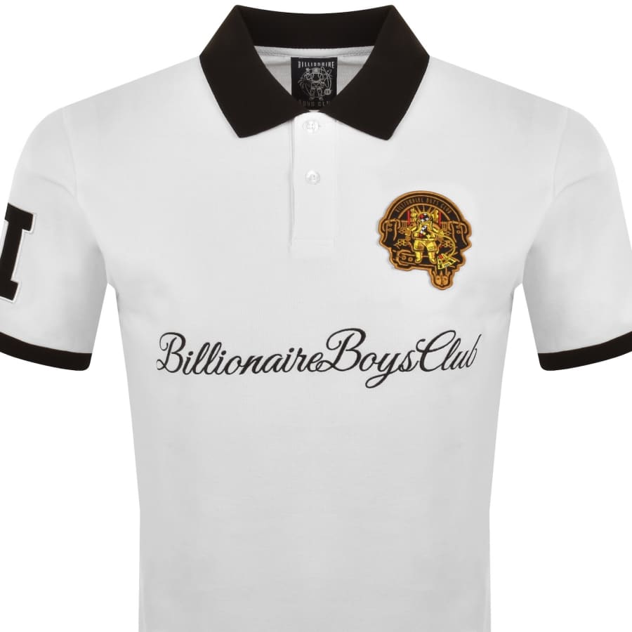 Image number 3 for Billionaire Boys Club Script Patch Polo White