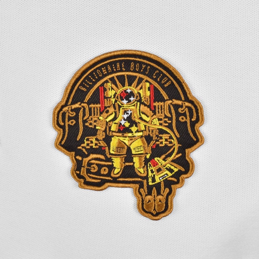 Image number 4 for Billionaire Boys Club Script Patch Polo White