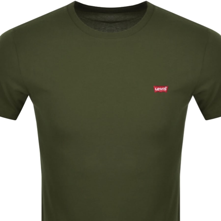 Image number 2 for Levis Original Crew Neck Logo T Shirt Green