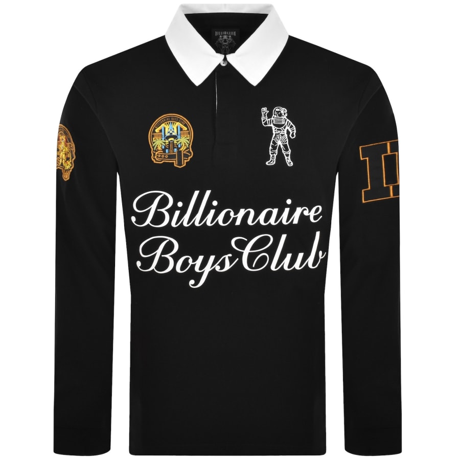 Image number 2 for Billionaire Boys Club Script Rugby Polo Black