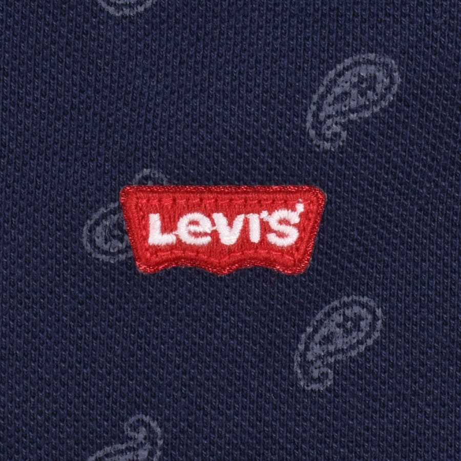 Image number 3 for Levis Paisley Polo Navy