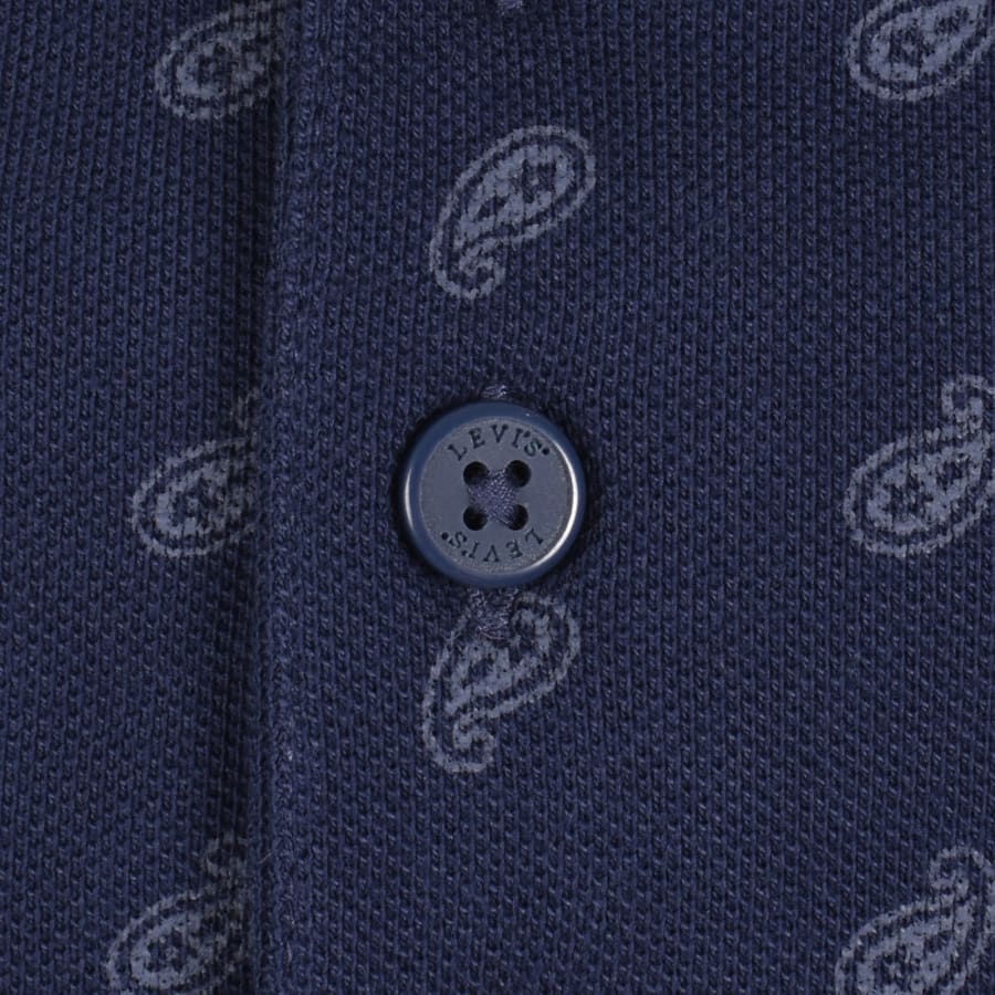 Image number 4 for Levis Paisley Polo Navy