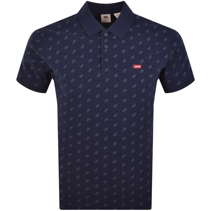 Image number 1 for Levis Paisley Polo Navy